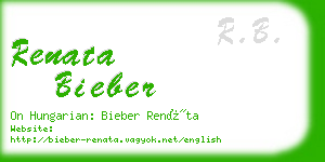 renata bieber business card